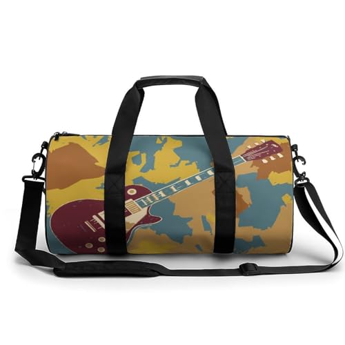 Duffel bag guitare vintage sac de sport gym voyage randonnée