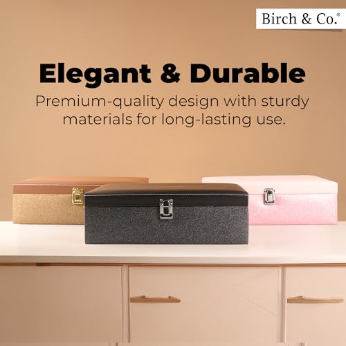 Image of Birch & Co. Bangle Organizer - Bangles Box for Women - Chudi Box for Bridal - Bangle Storage Box for Bride, Durable & Elegant Bangle Holder, Perfect for Weddings & Everyday Use, Large, Black
