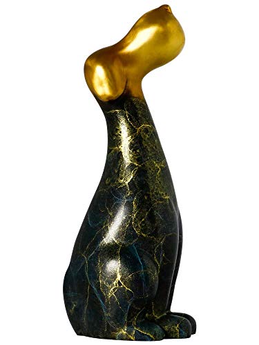 Statue de chiot abstraite H3TF5J sculpture maison design cuivre