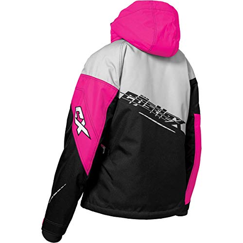 Castle X Women's Code G3 Snowmobile Jacket (Silver/Black/Pink Glo - 3W)2