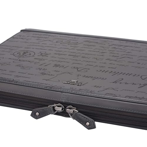 Image of Da Milano Leather Laptop Bag for Men & Women - Fits Up To 14 inch Laptop (10115S)