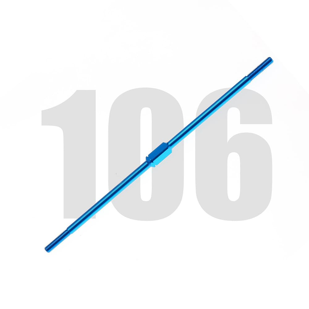Aluminum Alloy Turnbuckle Shaft Steering Push Rod (3 * 106mm) for Tamiya RC Car Replace Original Part No:54756