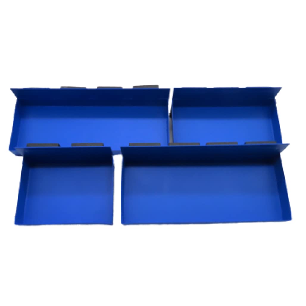 Toolzone AU365 - Set di 4 vassoi magnetici per officina e furgoni