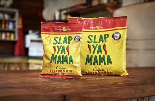 Slap Ya Mama Cajun Seafood Boil - 1lb Bag of Spicy Cajun Seasoning for Shrimp, Crab, Crawfish, Potatoes, Corn - Authentic Louisiana Flavor - NO MSG, Kosher, Gluten Free