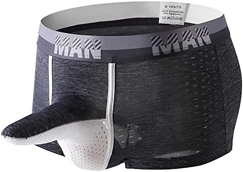 Gogobear Mens Ice Silk Elephant Nose Boxer Briefs Pouch Underwear
