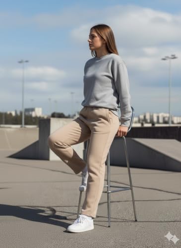 Image of Mack Jonney Women's Solid Fleece Track Pants | Warm & Durable Casual Lowers | Trendy Lowers-M5306