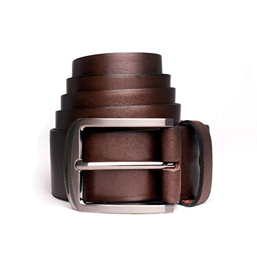 Kit 2 Cintos Masculinos Casual em Couro 40mm Preto Marrom New Basic (95, Preto, Marrom)
