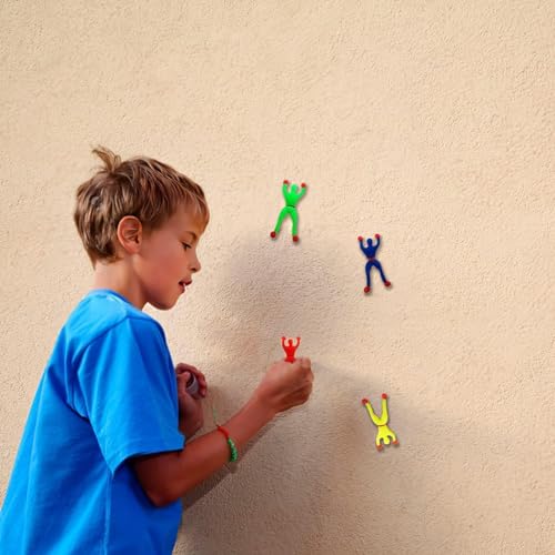 Image of Prezzie Villa Spider Man Toy-Set of 5 Sticky Wall Climbing Spider Man Toy for Kids Multicolor (1 Packs)