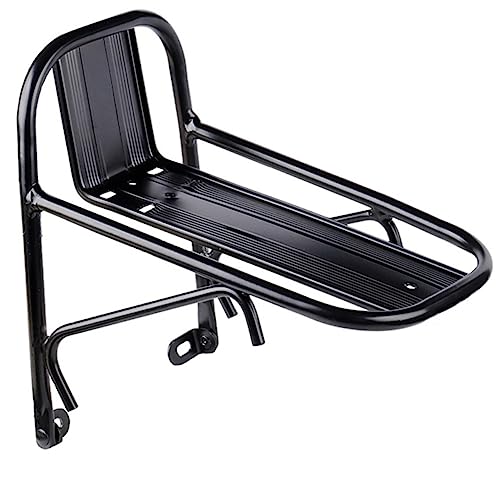 Toddmomy Bike Front Rack Durable Cycling Cargo Holder Easy Installation for Outdoor Cycling Lightweight Design for Convenient Transport Compatible with Bikes
