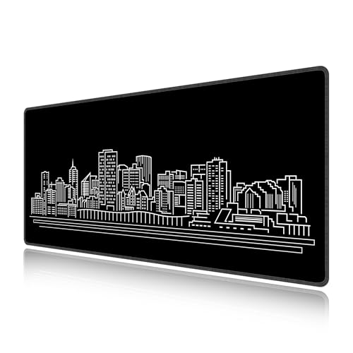Tapis de souris de jeu XXL LL-COEUR noir tapis de bureau large PC clavier