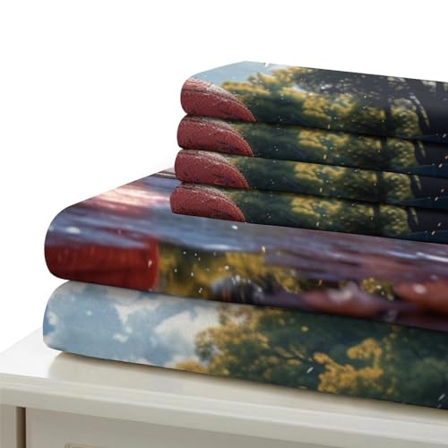 Housse de couette basket double évite la transpiration parure microfibre 3D - 6