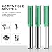 Boxonly Straight Router Bit 8mm Shank,Double Flute Woodworking Milling Cutter Router Bits 6mm Cut Diameter 30mm Cut Length Cutting Trimming Cutter Routing Bits