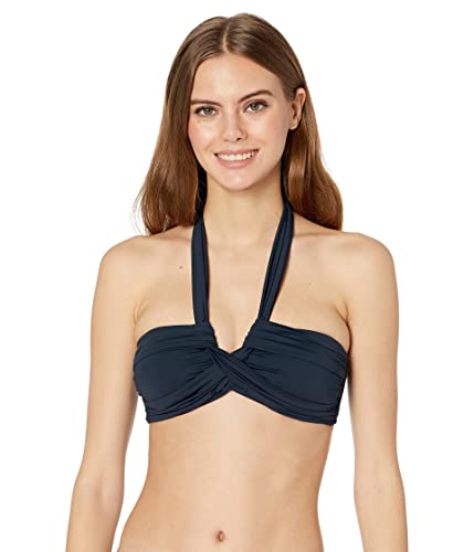 Haut de bikini Seafolly Eco Collective en maille haut de gamme True Navy