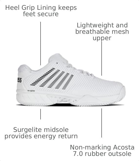 Image of K-Swiss Men's Hypercourt Express 2 HB - Clay Court Tennis Shoe