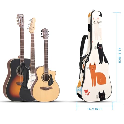 Étui guitare acoustique chat idéal pour transporter sa basse au cours - 5