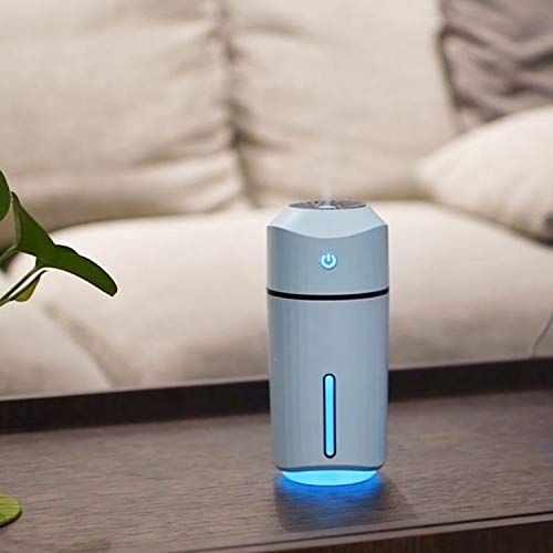 Air humidification Mia Large Capacity 320ml LED Humidifier (Pink) 2020 style (Color : Blue)