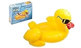 PMS Gelber Enten-riesiger aufblasbarer Wasser-Floss-Floss-Sommer-Schwimmen-Pool-Strand-Ruhesessel