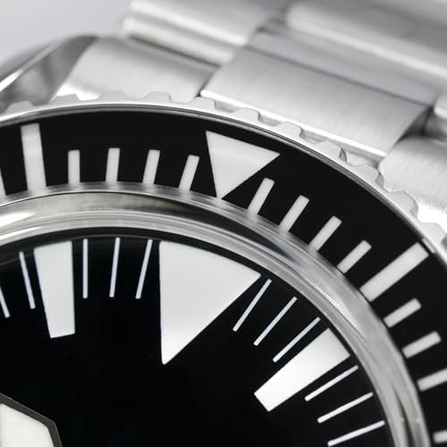 watchdives Mens Diver Watch, WD1967Q Japan VH31 Sweep Second Quartz Movement 39MM Top Hat Bubble Wristwatch (Black No Logo/Sapphire) by watchdives - Used condition - Image 8