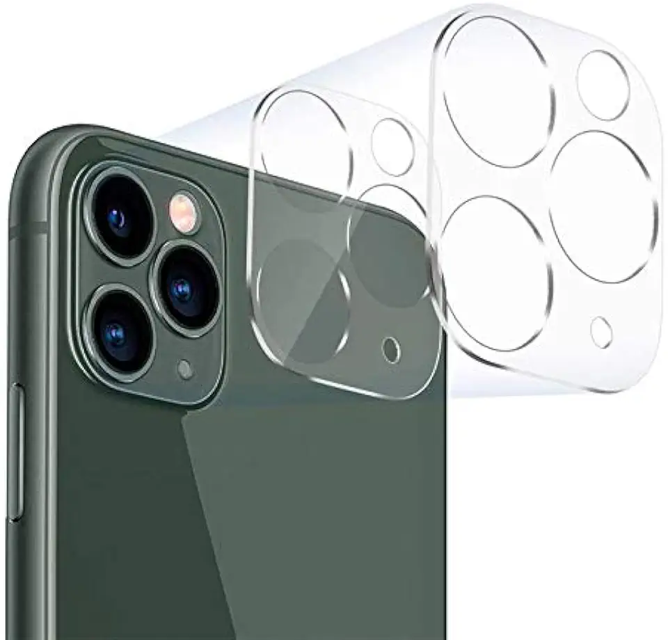 Kit 2x Películas Vidro Transparente Câmera Lente iPhone 11, 11 Pro, 11 Pro Max + Kit Aplicação (iPhone 11 Pro Max)