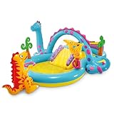 Intex 11' x 7.5' x 44' Dinoland Play Center Kiddie Inflatable Outdoor Swimming Pool