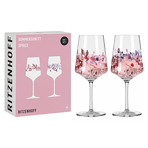 RITZENHOFF 6011002 Zestaw 2 słoików na aperitif Sprizz 500 ml - Seria Sonet