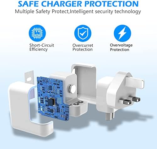 61W USB C Charger Compatible with Huawei Matebook 12 13 D14 D15, MateBook X Pro/X; MacBook Air 2020/2019/ 2018/13 Inch, Macbook Pro 11''&13; Dell XPS, Lenovo, ASUS, Acer and Other Laptops with USB C
