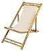 Produktbild Spetebo Bamboo Relax Liegestuhl 60x135cm beige