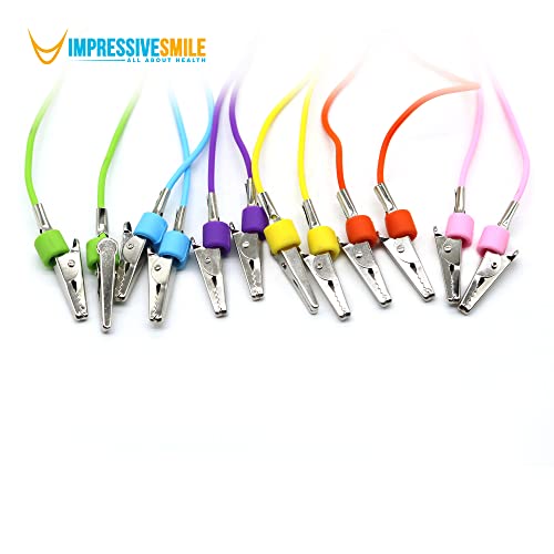 6 Pieces Dental Colorful Silicone Bib Holder Clips As Napkin Or Face Mask Holder | Variety Of Uses #TOP2