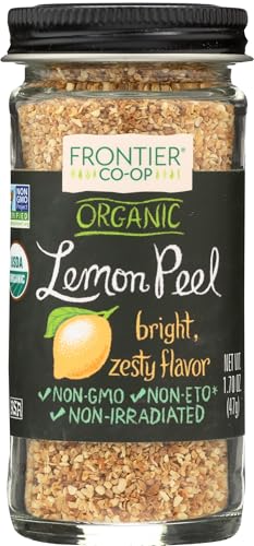 Frontier Co-op Organic Lemon Peel (1.70-Ounce Jar)