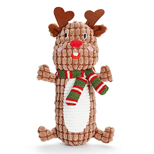Nocciola X'Mas Quietschspielzeug für Hunde, Weihnachts-Rentier, kein Füllen, Geschenk für kleine, mittelgroße und große Hunde Cover