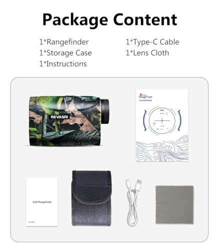 Entfernungsmesser Jagd | 1200 YEntfernungsmessung, 6-fache Vergrößerung | Geschwindigkeit、Genauigkeit、Winkel、Gerade、 Höhe、 Horizontale Multifunktions-Entfernungsmesser für Jäger