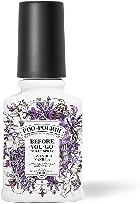 Poo-Pourri Before-You-Go Toilet Spray, Lavender Vanilla, 2 Fl Oz - Lavender, Vanilla and Citrus