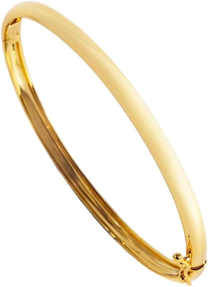 VÓEN Mirage 14K Gold Bangle Bracelets for Women, Gold Bracelets for Women, Polished, Minimalist Sophistication, Stackable Silhouette, Elegant Layering Jewelry