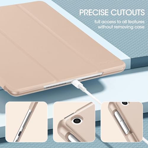 Image of ProCase for iPad 9th / 8th / 7th Generation Case 10.2 Inch (2021 /2020 /2019 Release), 10.2 iPad Case 9th / 8th / 7th Gen Cover, Slim Smart Cover with Translucent Hard Shell Back -Stone | Protective Smart Case Cover Compatible with 10.2 Inch iPad 9 /8 /7