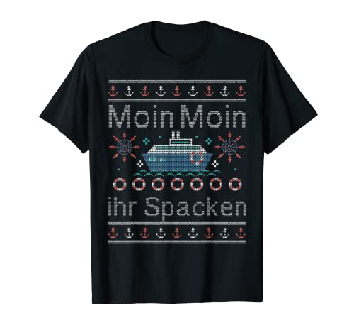 Moin su empacar - Humor en el norte de Alemania - Ugly Christmas Camiseta