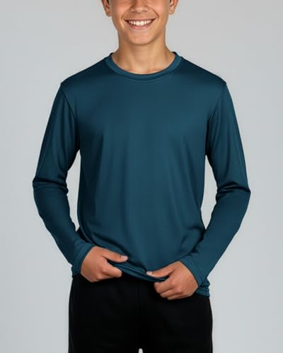 Image of Real Essentials 5 Pack: Men's Dry-Fit Moisture Wicking Active Athletic Performance Crew T-Shirt