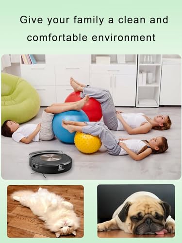 Image of 6 Pack Mop Pads Replacement for iRobot Roomba Combo j7+, Combo j9+, Combo10 Max Model | Washable and Reusable Microfiber Cleaning Refill Mopping Pad Accessories