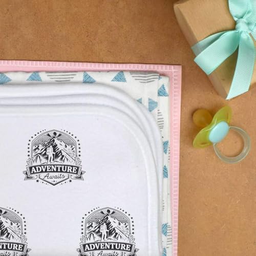 Azeeda 'Adventure Awaits' Baby Burp/Wash Cloth (BC00028970)3