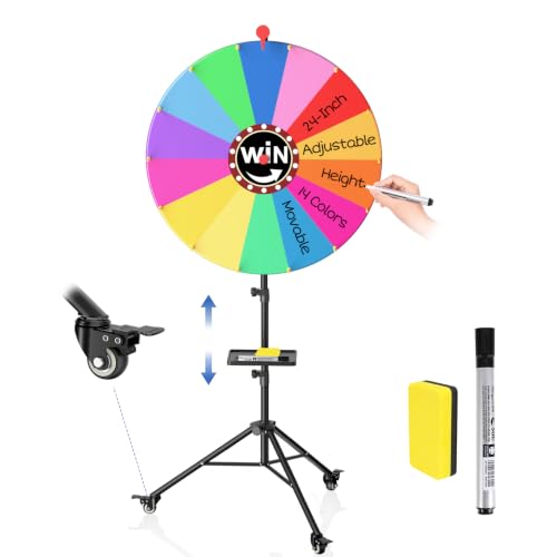EMART 24-inch Spinning Prize Wheel