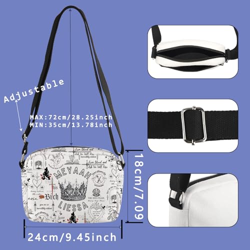 FBAA Book Inspired Gift Meyaah Liessa Gift Poppy Hawke Casteel Fans Bookish Crossbody Bag2