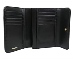 Amazon | ［ミュウミュウ］ ミュウ クリスタル マテラッセレザー 財布