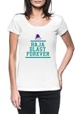 Mejor calidad Baja 4ever Mujer Blanco Camiseta Manga Corta Women\'s White T-Shirt 3XL