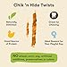 Pet 'n Shape Chik 'n Hide Twists – Chicken Wrapped Rawhide Natural Dog Treats, Small, 16 oz