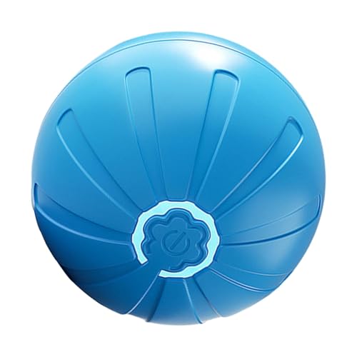 Juguete interactivo con bola tambaleante para perros - Bola estimulante para gatos recargable automáticamente | Juguete eléctrico para animales para masticar agresivo, pelota resistente para perros y