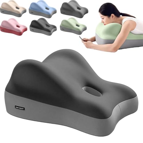 Cojín de espuma viscoelástica para elevación de cadera, almohada de cuña para parejas con alivio lumbar y cuello, ideal para parejas, uso doméstico, soporte de cama/sofá (gris)