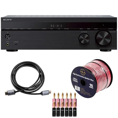 Sony STRDH590 5.2 Channel Surround Sound Home Theater Receiver: 4K HDR AV Receiver with Bluetooth...
