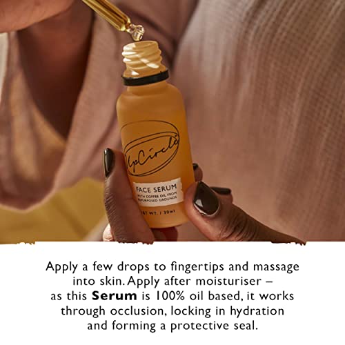 Upcircle Organic Face Serum With Coffee Oil 1Oz - Vitamin C, Rosehip Oil Fades Dark Spots + Sea Buckthorn Keeps Skin Supple - Natural Hydrating Facial Oil - Vegan + Cruelty-Free #TOP3