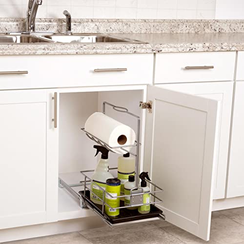 Knape & Vogt Simply Put Removable Cleaning Caddy, Frosted Nickel miniatura 2