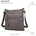 Scarleton Crossbody Bags for Women, Travel Bag Purses and Handbags Multi Pocket Shoulder Bag Faux Leather Small, H182024, Grey