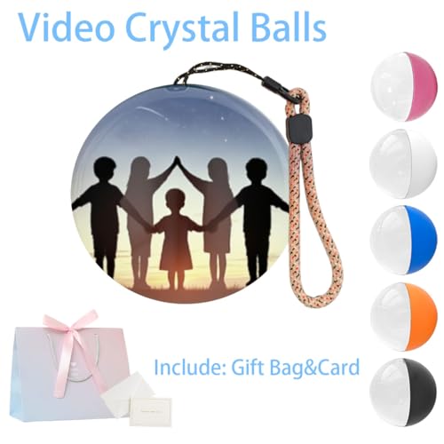 2026 New 2.7'' Memory Sphere Lamp, Memory Orb Ball, Video Crystal Balls, Wireless Floating Display for Videos & Pictures with Sd Card Slot, USB-C Rechargeable, for Personalized Gift (SD-Black) - Image 6